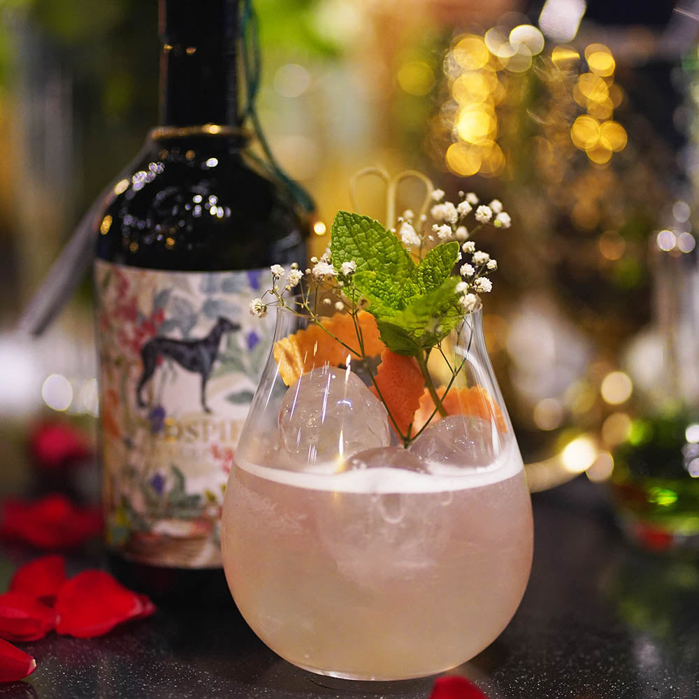 Alcoholvrije cocktail gemaakt van de Windspiel Gin.