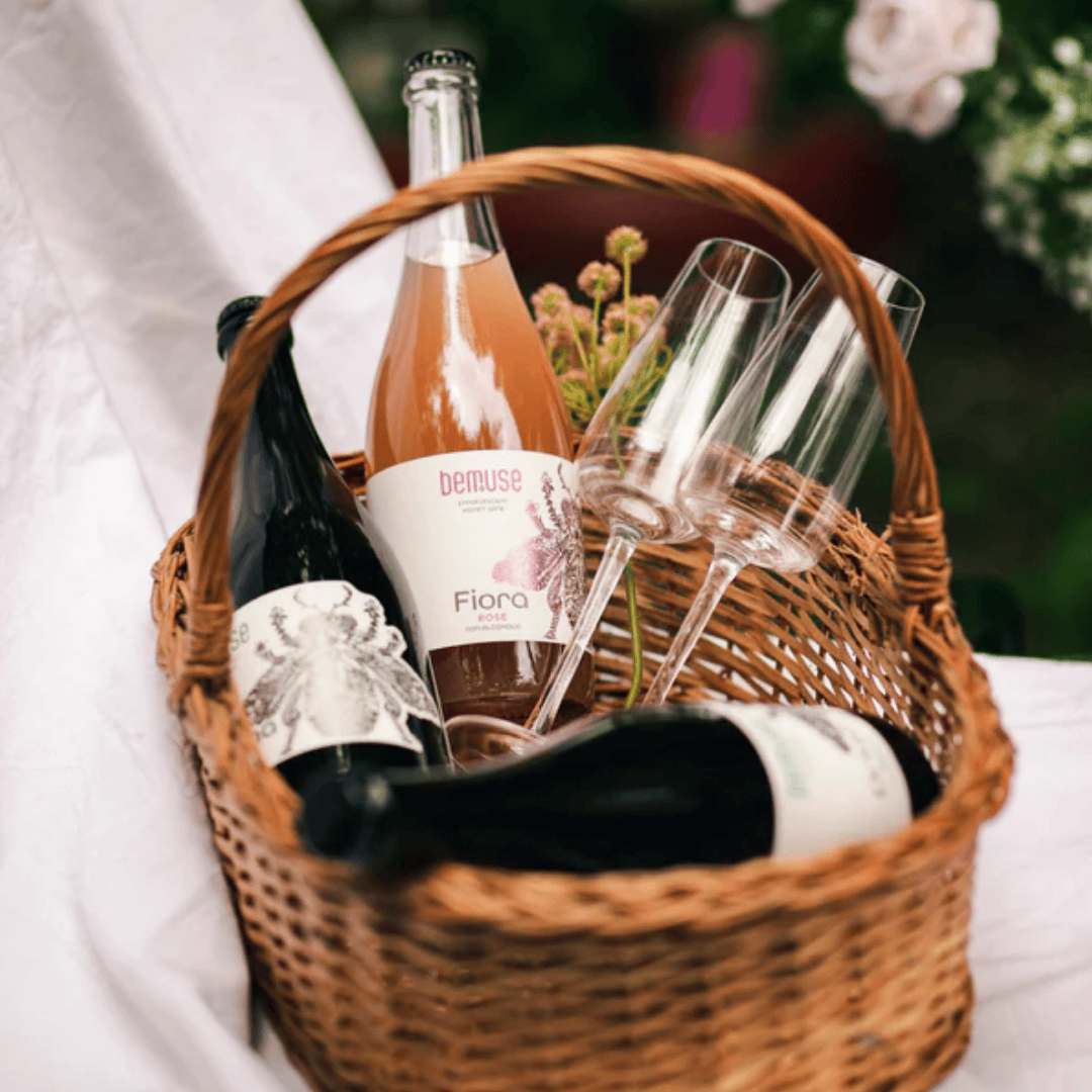 Bemuse Fiora Rose in picknickmandje - alcoholvrije rosé