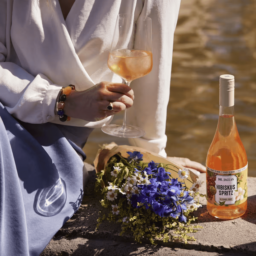 Dr. Jaglas Hibiskus Spritz – alcoholvrije Ready-to-Drink aperitief