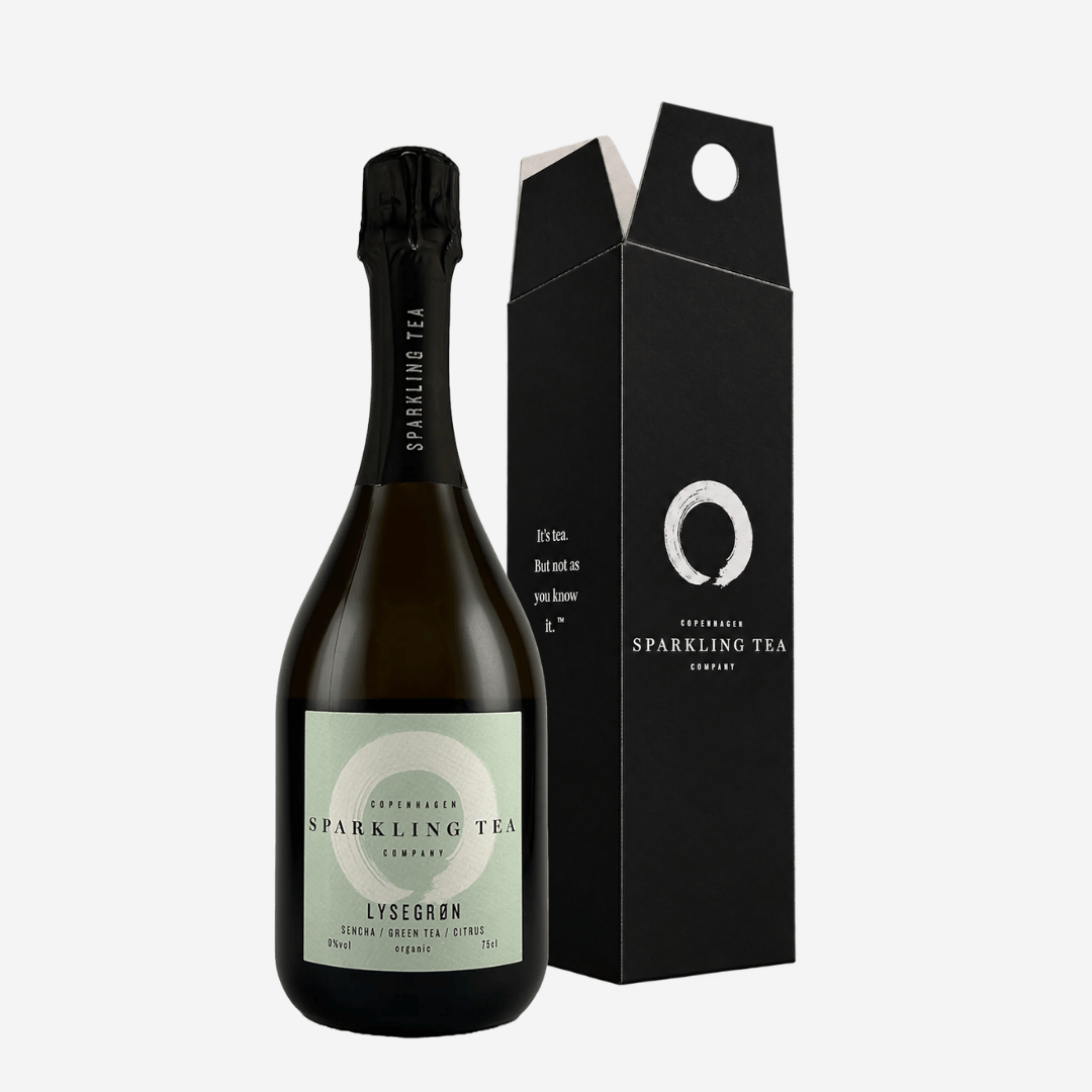 Copenhagen Sparkling Tea LYSEGRØN 0.0% met Gift Box bij Nono Zero