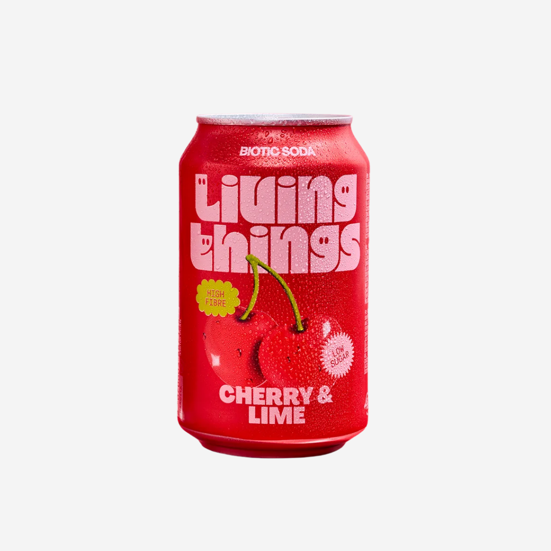Living Things Cherry & Lime | Prebiotische Soda bij Nono Zero