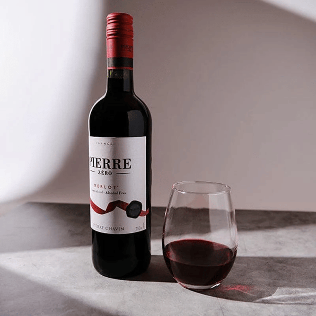 Lekkere alcoholvrije rode 0.0 wijn van Pierre Zero