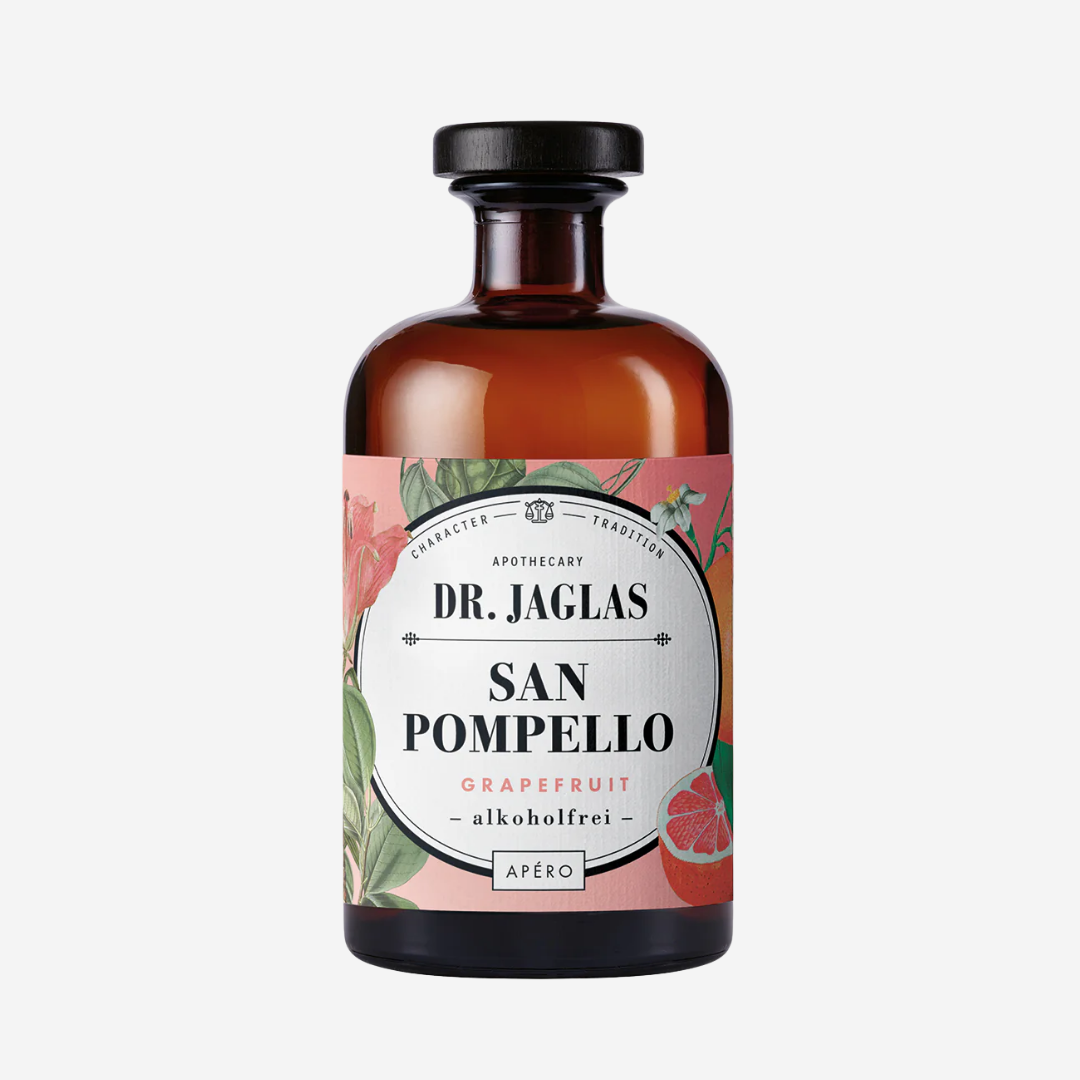Dr. Jaglas San Pompello – Pink Grapefruit alcoholvrije aperitief bij Nono Zero