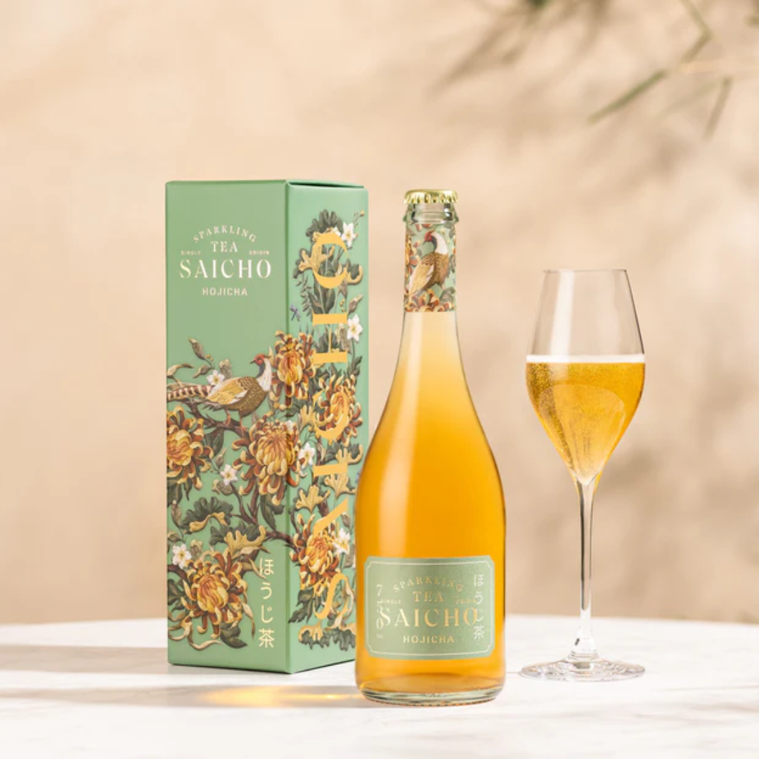 Mooi cadeau voor de feestdagen: Saicho Hojicha Gift Box - Luxe sparkling tea cadeau