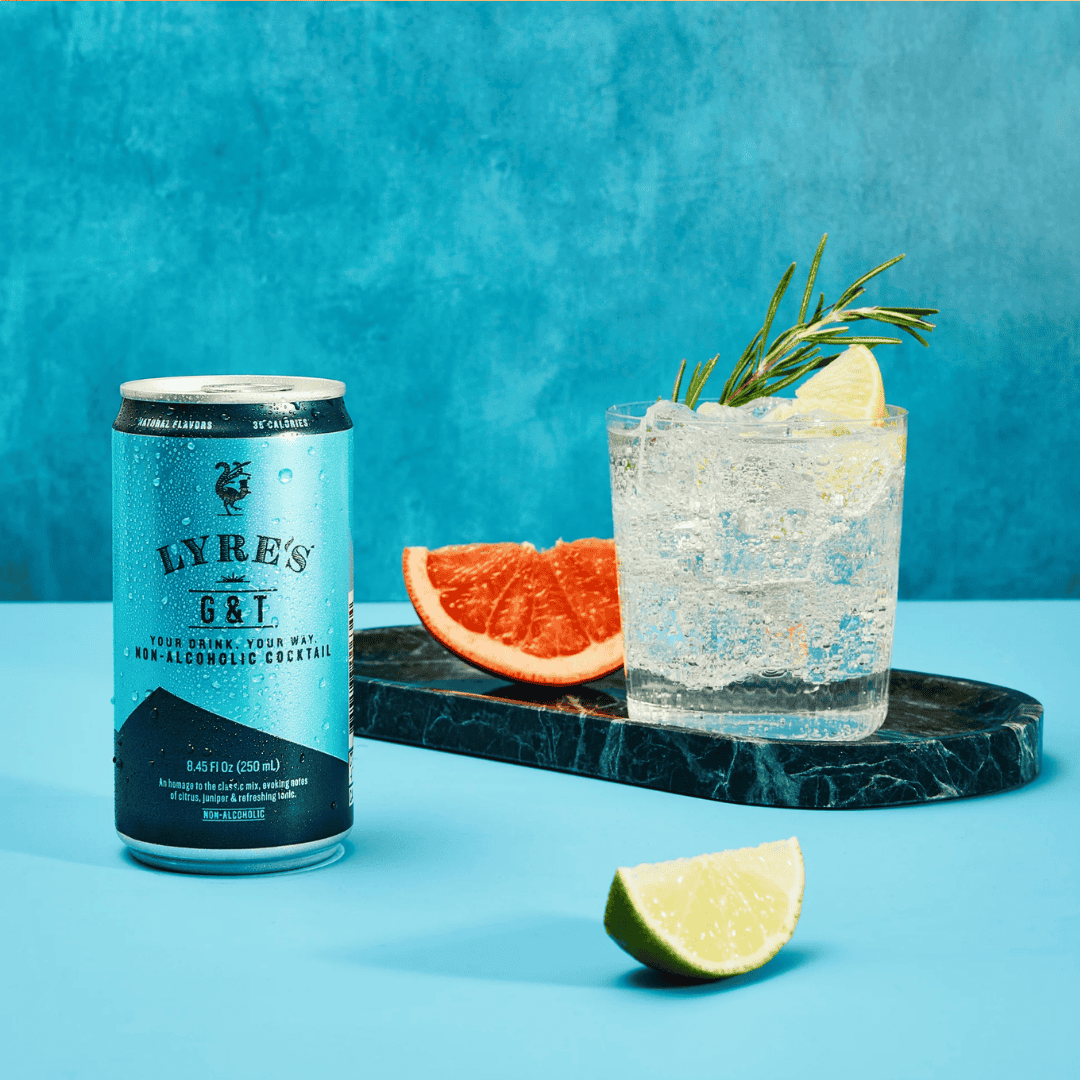 Alcoholvrije gin tonic bij Nono Zero van Lyre's
