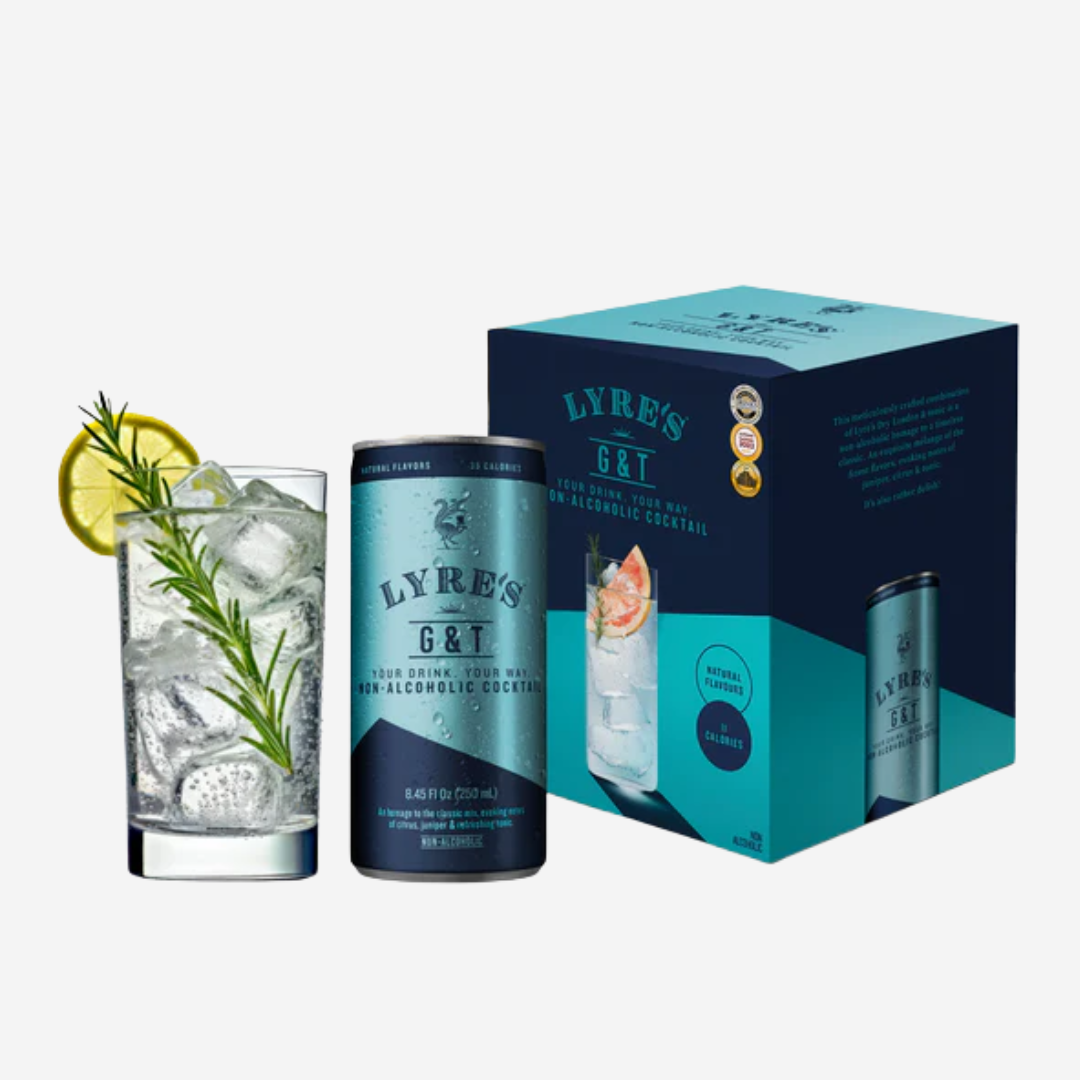 Ready to drink G&T alcoholvrij van Lyre's