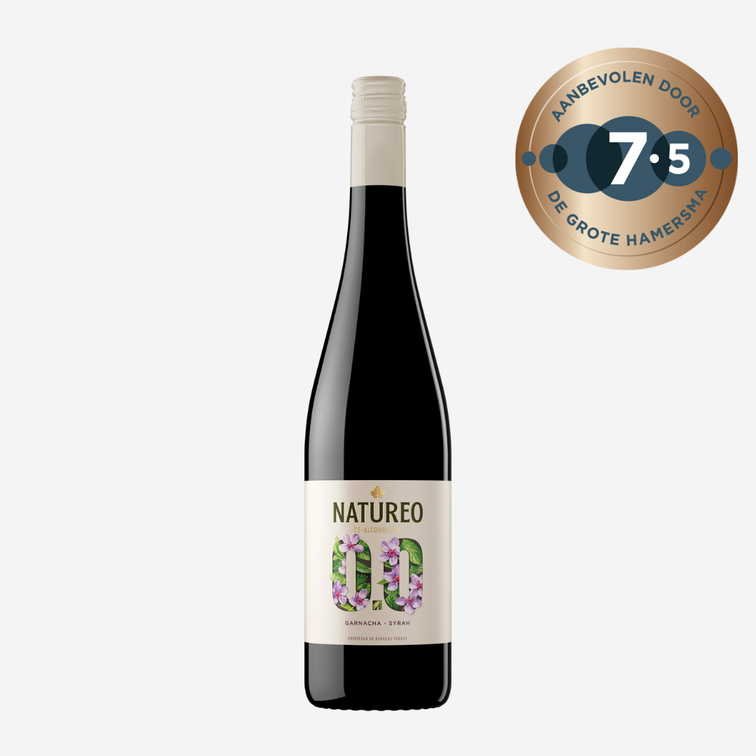 Torres Natureo Garnacha Syrah Red - alcoholvrije rode wijn bij Nono Zero