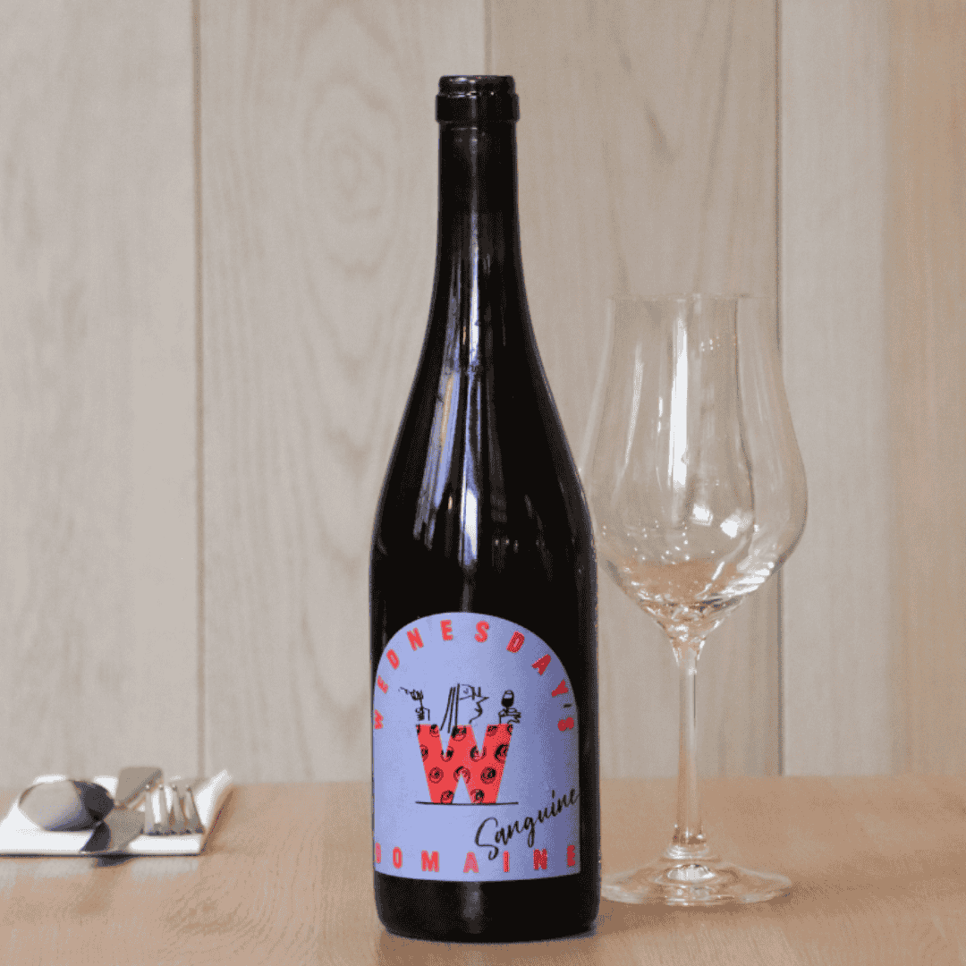 Lekkere alcoholvrije rode wijn: Wednesday's Domaine Sanguine