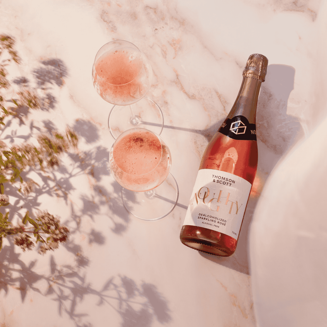 Thomson & Scott Noughty Organic Sparkling Rosé | Alcoholvrije Rosé prosecco