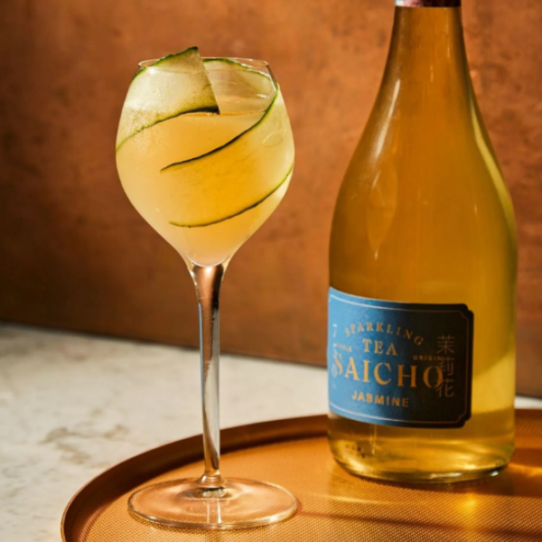 Saicho Tea Time - Sparkling Tea cocktail