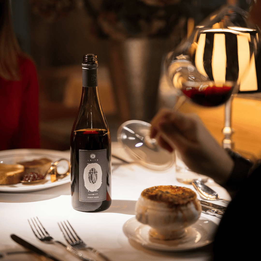 Lekkere alcoholvrije rode wijn bij diner 