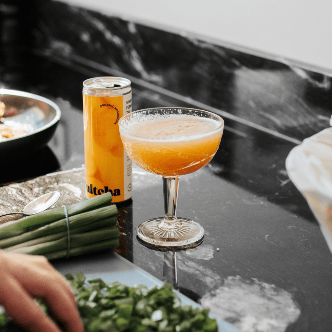 Appel en gember kombucha van Cultcha