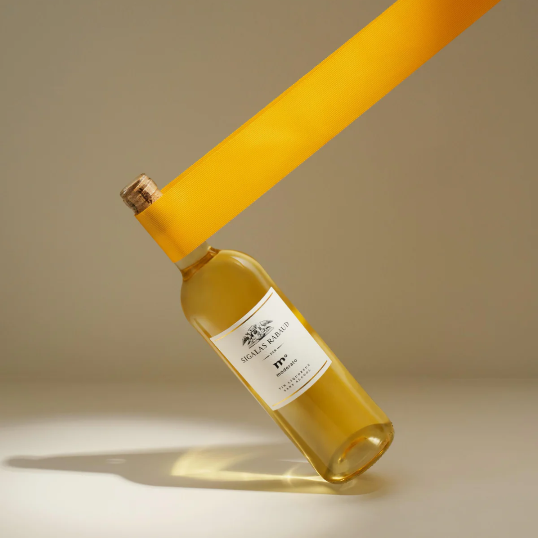 Alcoholvrije witte wijn van Moderato | Moderato x Sigalas Rabaud Vin Liquoreux