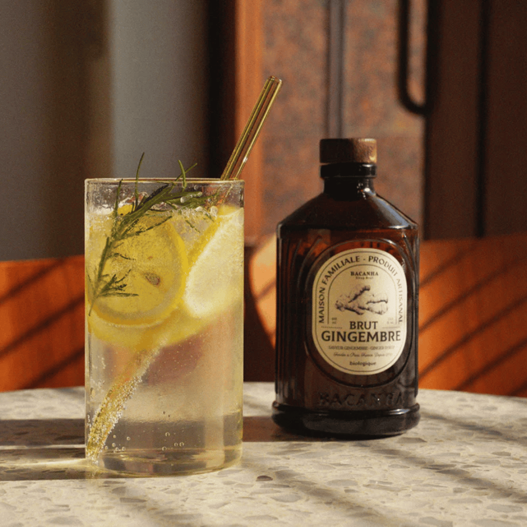 Gember siroop voor in alcoholvrije cocktails van Bacanha