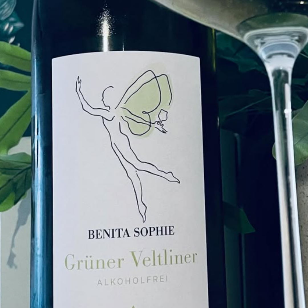 Lekkere alcholvrije witte wijn: Benita Sophie Grüner Veltline