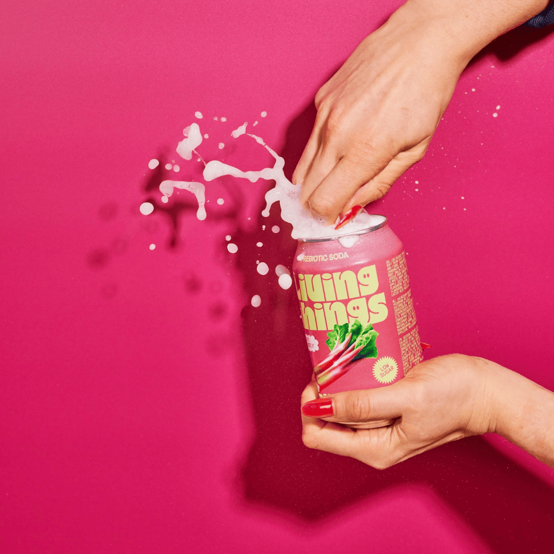 Living Things Rhubarb & Apple | Prebiotische Soda
