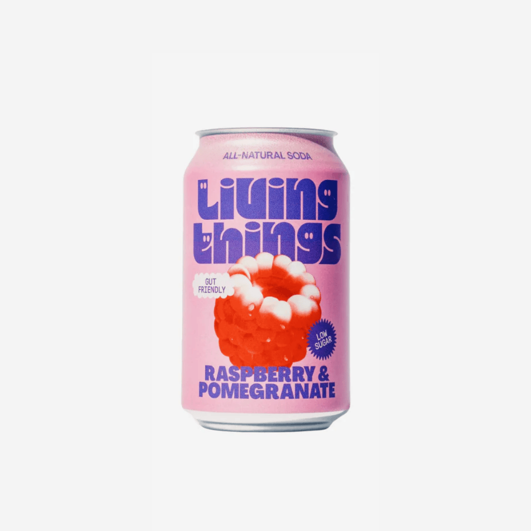 Living Things Raspberry & Pomegranate | Prebiotische Soda Nono Zero
