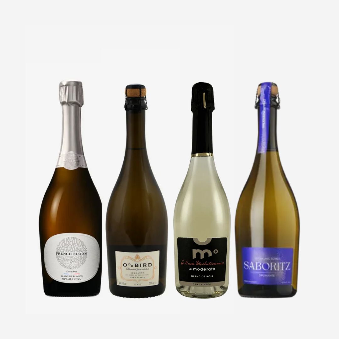 Nono Zero alcoholvrij champagne pakket met Dr. Jaglas San Pompello Pink Grapefruit aperitief in fles van 0,5 liter