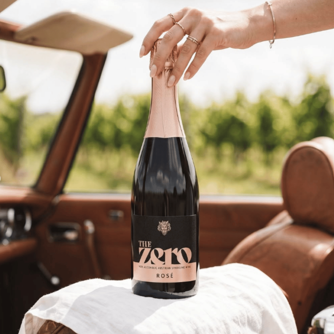 Alcoholvrije Sparkling Rosé van The Zero uit Oostenrijk