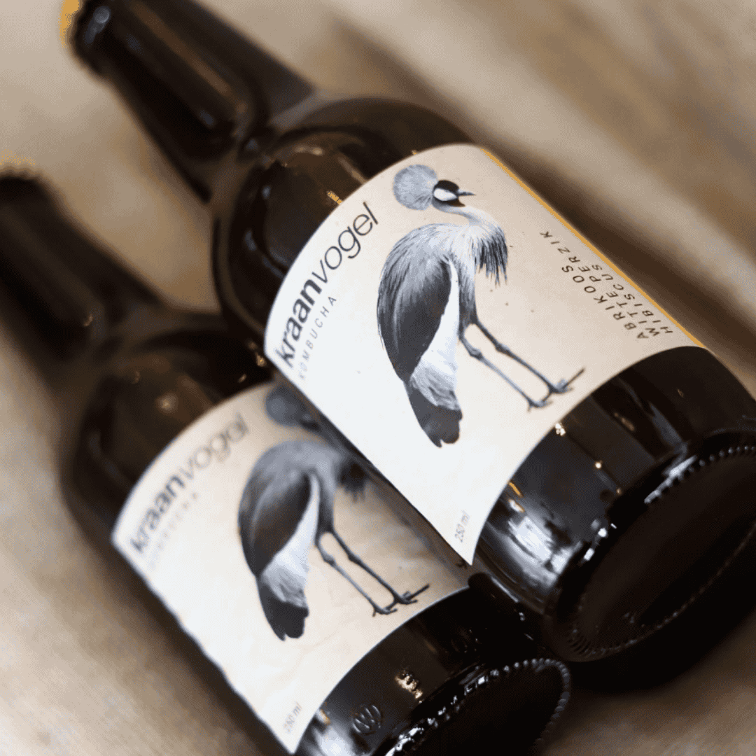 Kraanvogel Kombucha | Abrikoos - Witte Perzik - Hibiscus online shoppen bij Nono Zero