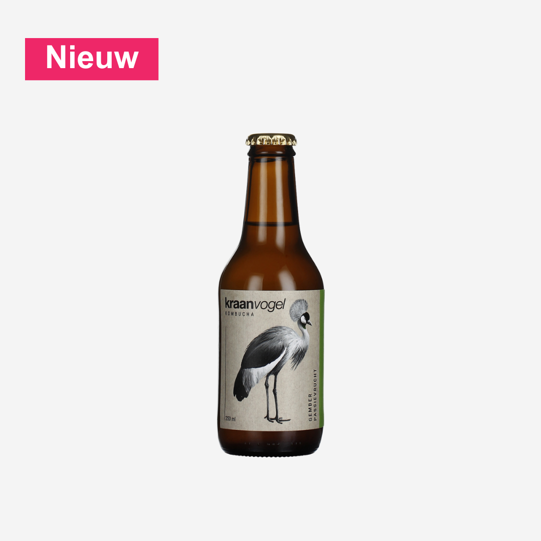 Kraanvogel Kombucha | Gember-Passievrucht