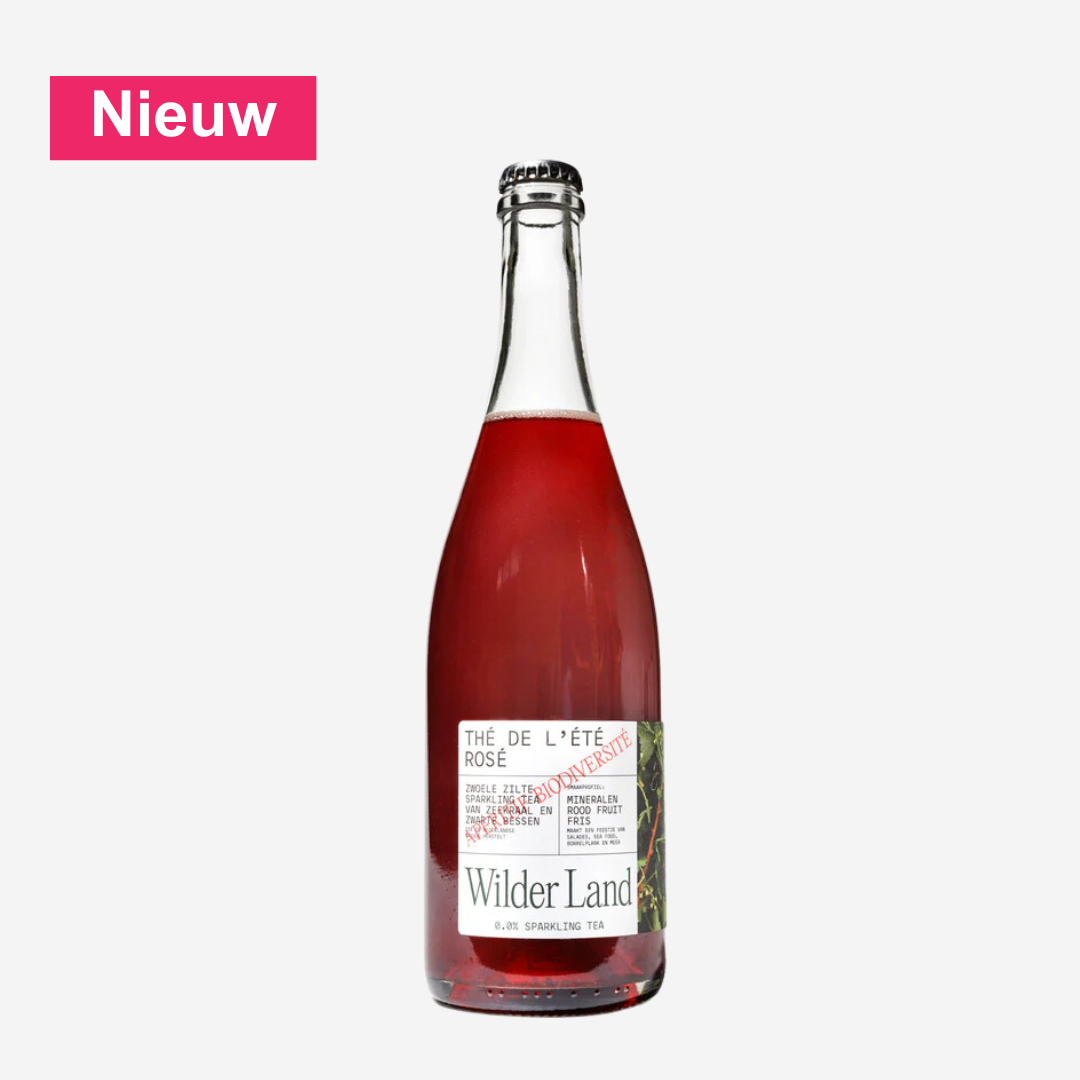 Wilder land Thé de Lété Rosé | Alcoholvrije Sparkling Tea