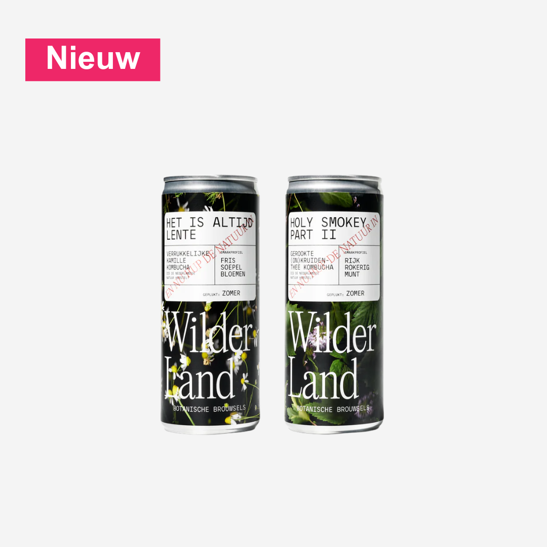 Wilder Land Kombucha proefpakket blikjes bij Nono Zero