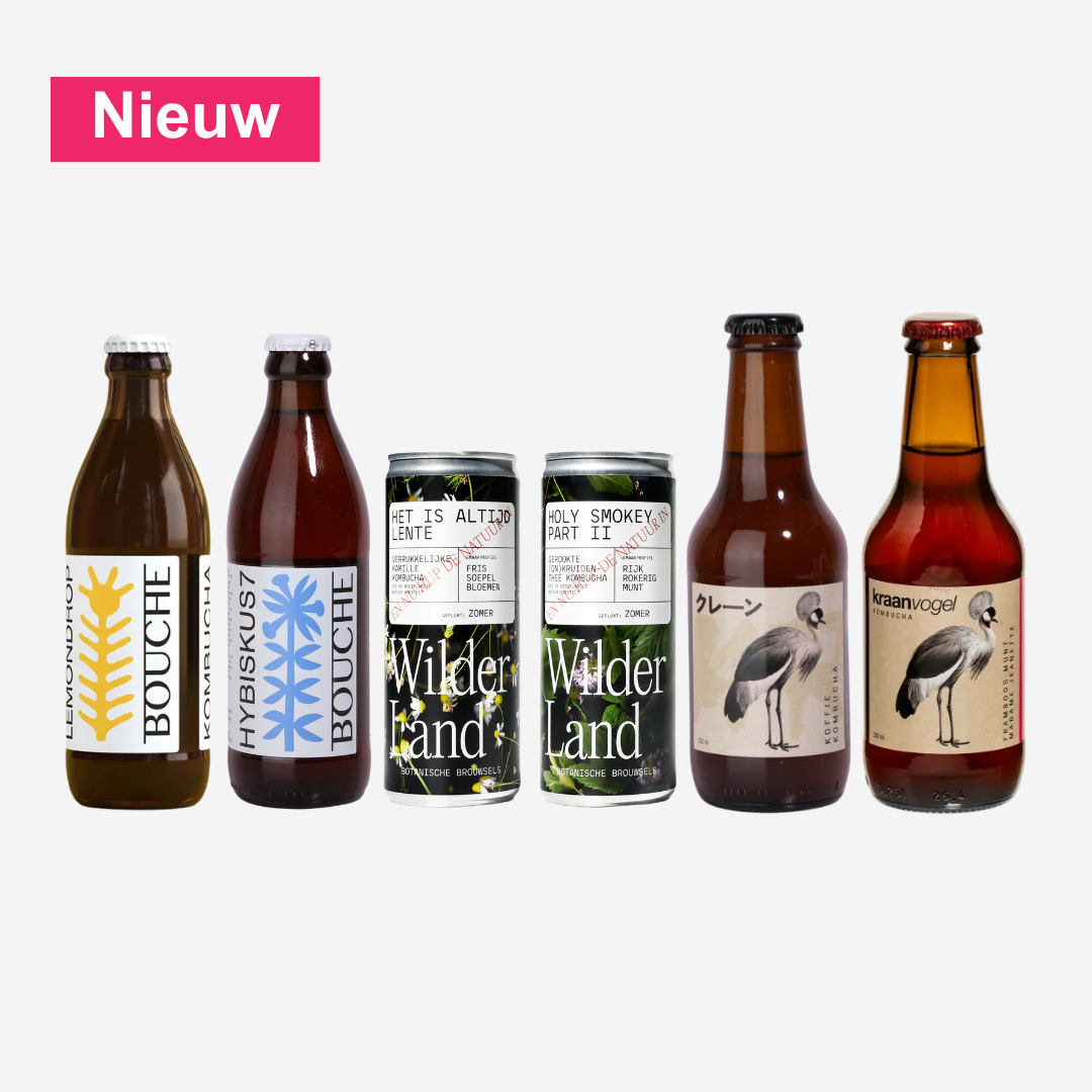 Kombucha Proefpakket | 6 x de lekkerste kombucha's