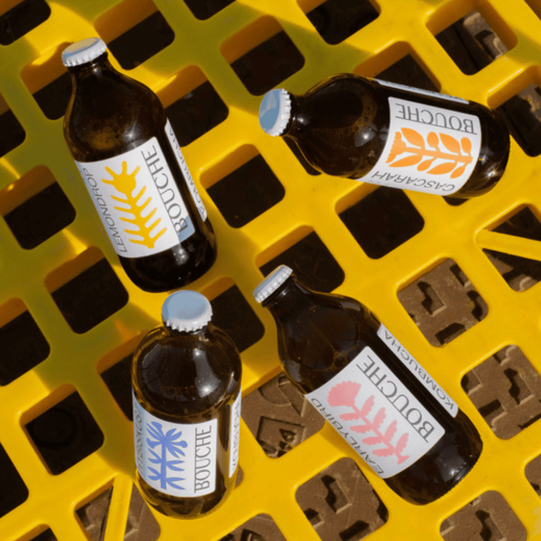 Bouche duo: Cheeery & Hybiskus kombucha