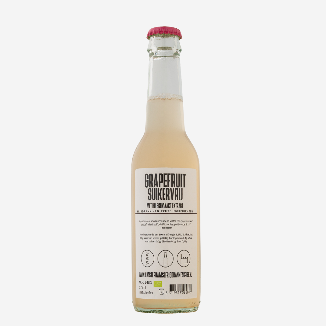 Grapefruit Suikervrij Craft Soda (6 Stuks)