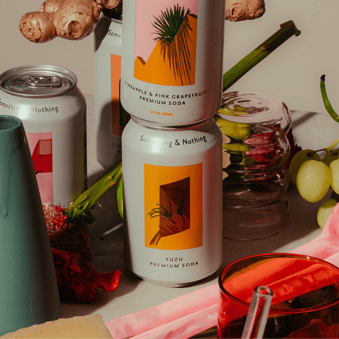 Premium Soda: Something & Nothing - Pineapple & Pink Grapefruit