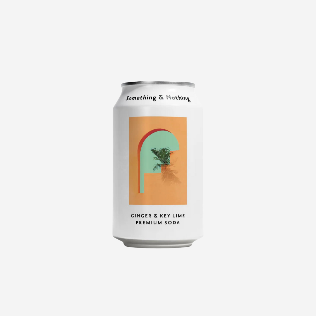 Something & Nothing Premium Soda - Ginger & Key Lime | Nono Zero