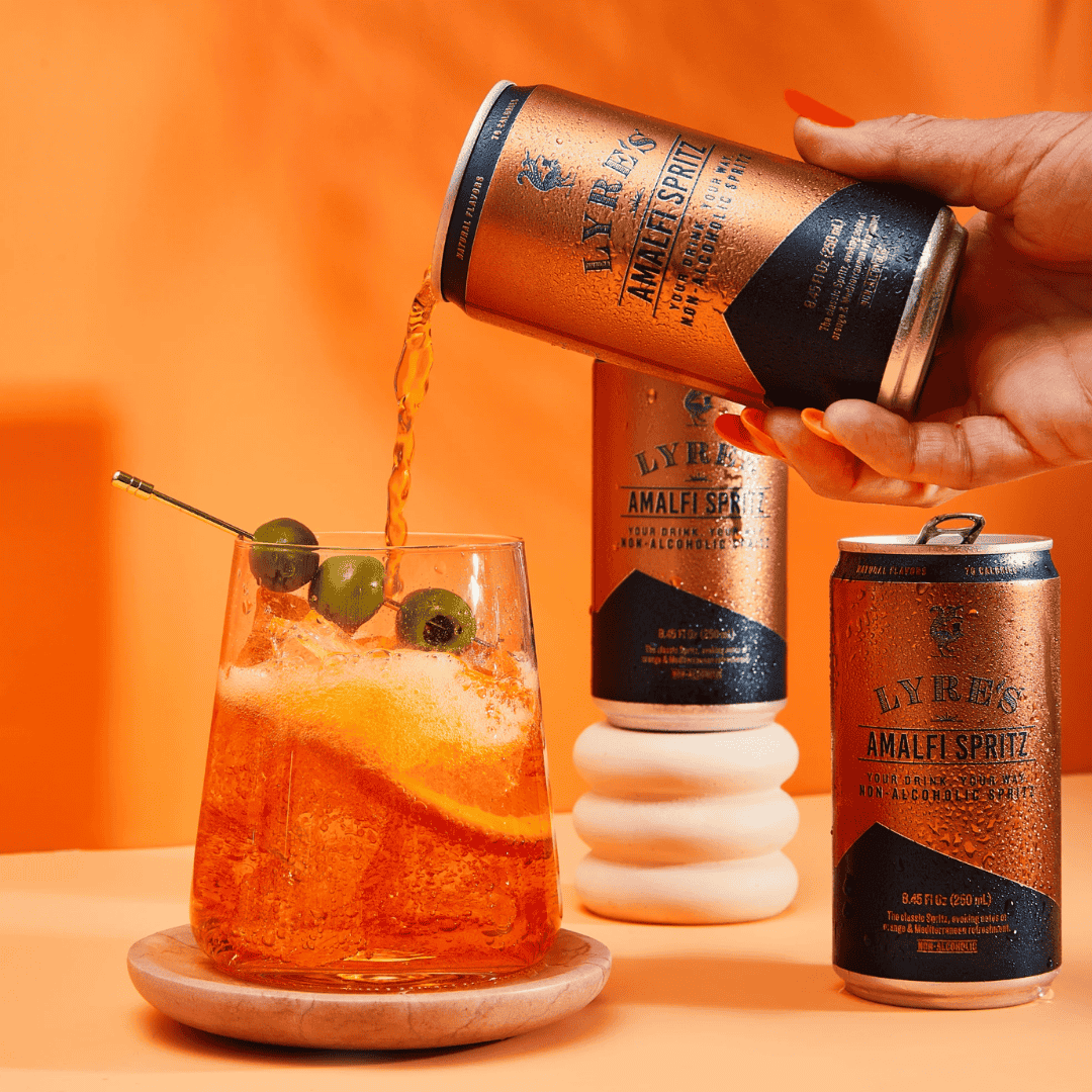 Alcoholvrije ready-to-drink spritz van Lyre's
