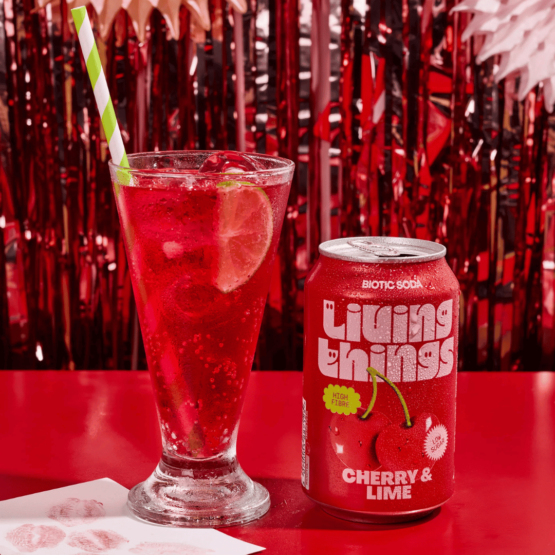Prebiotische soda kers en limoen
