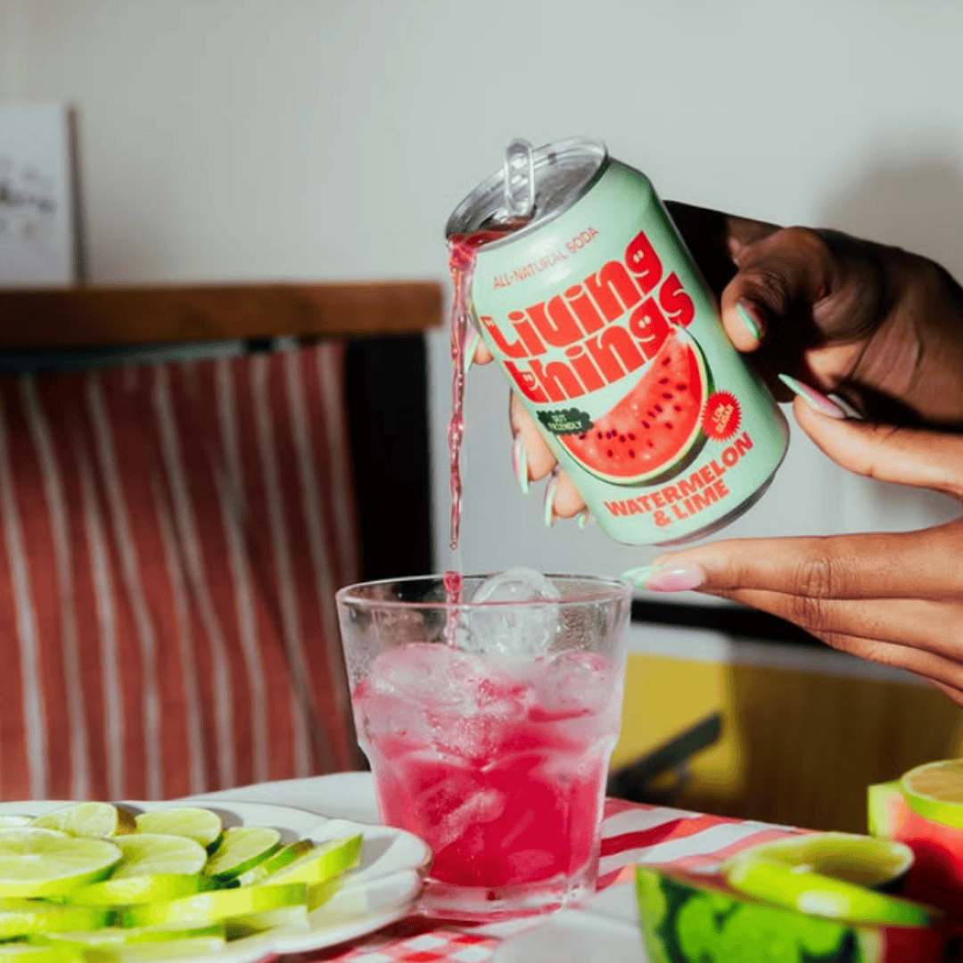 Living Things Watermelon & Lime | Prebiotische Soda