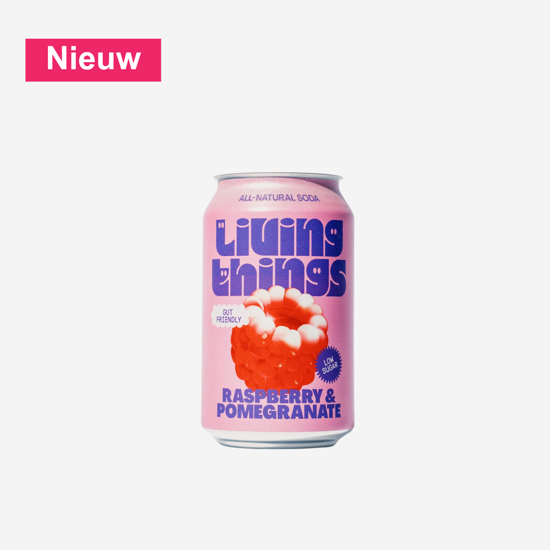 Living Things Raspberry & Pomegranate | Prebiotische Soda bij Nono Zero