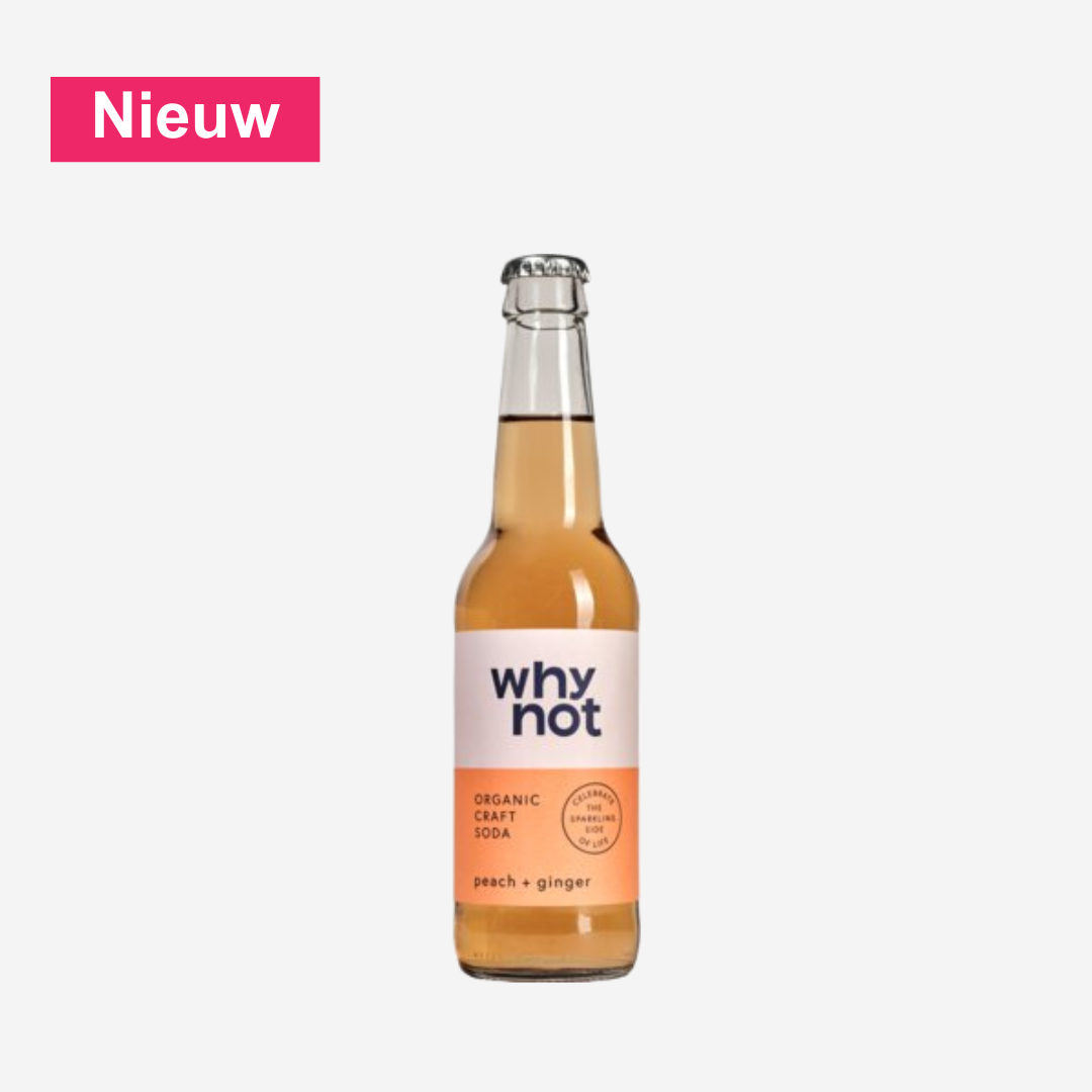 Why Not Peach Ginger BIO - Craft Soda bij Nono Zero