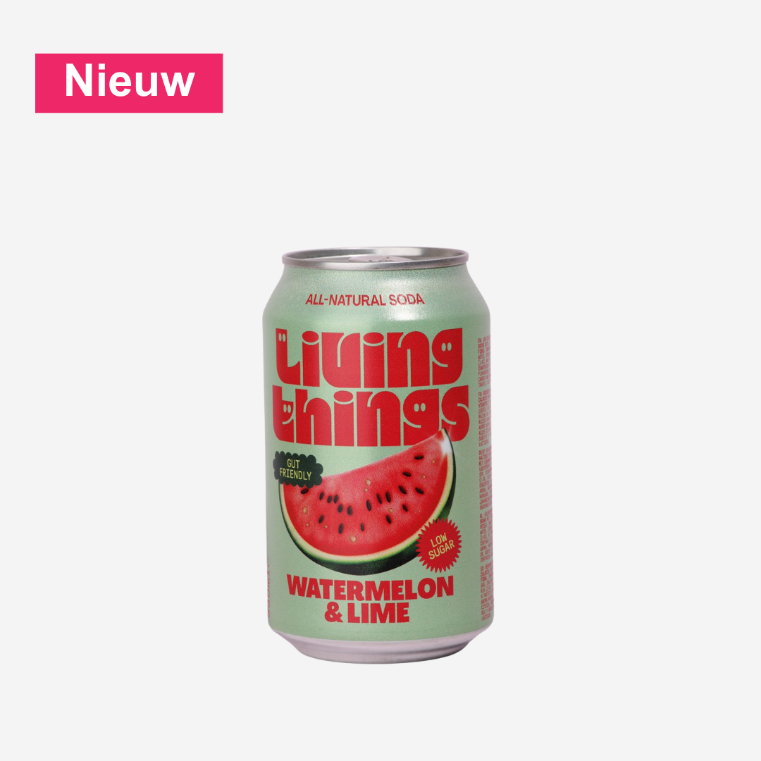 Living Things Watermelon & Lime | Prebiotische Soda